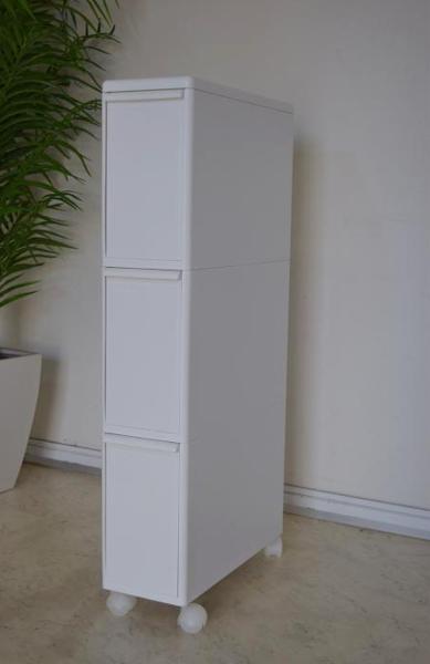 ●分別引き出しダストボックス　3段　白　新品