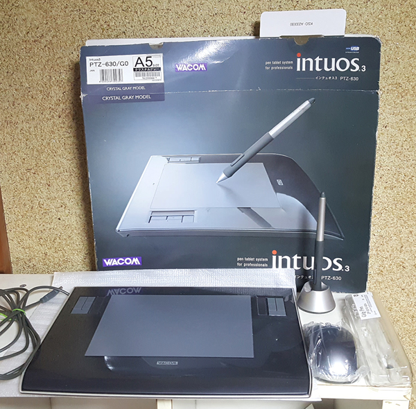 WACOMワコム Intuos3 PTZ-630 ペンタブレットA5 動作確認済 CD無 WACOM