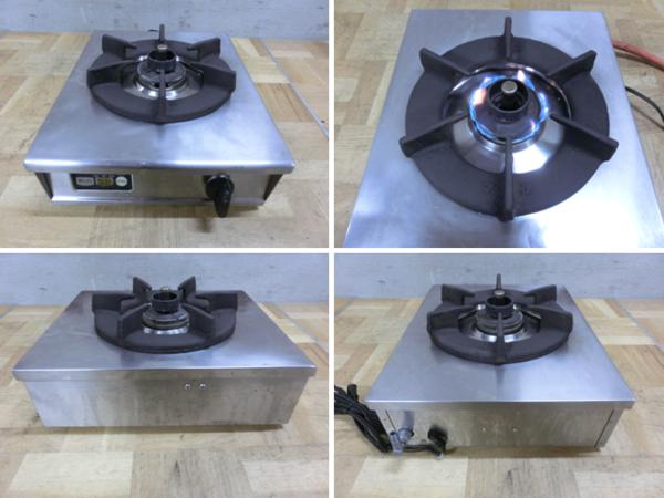 中古厨房 リンナイ 業務用ガスコンロ 1口 RSB-1BT 都市ガス(コンロ 