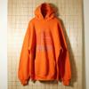 RUSSELLATHLETICオレンジデカロゴプリントスウェットパーカーXL