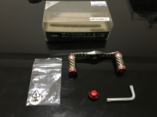 ☆デプス ナックルアーム シマノ 左 ガンメタ/レッド☆