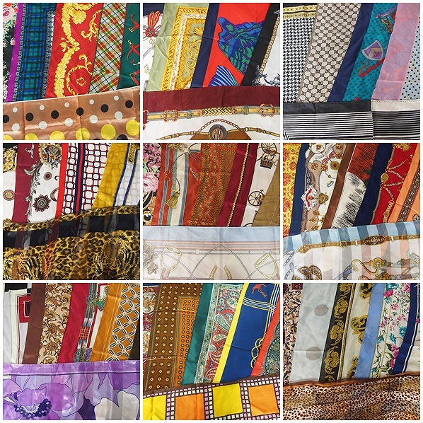 福袋◆お買い得◆スカーフ◆100枚set◆シルク等 卸売 フリマ大量