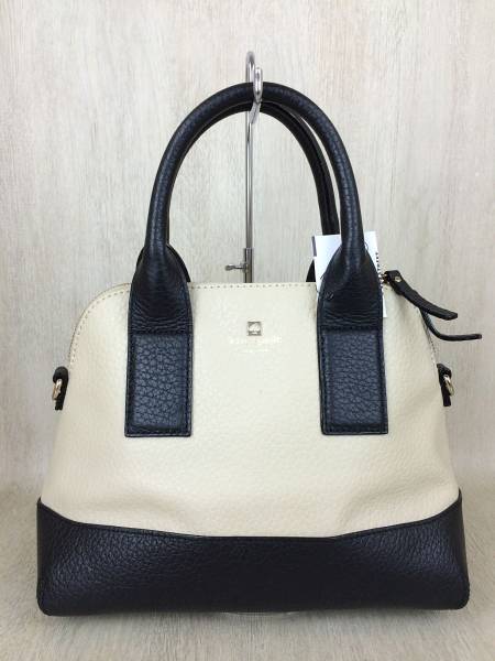 kate spade new york◇バイカラーハンドバッグ/IVY/BLK/レザー… kate 
