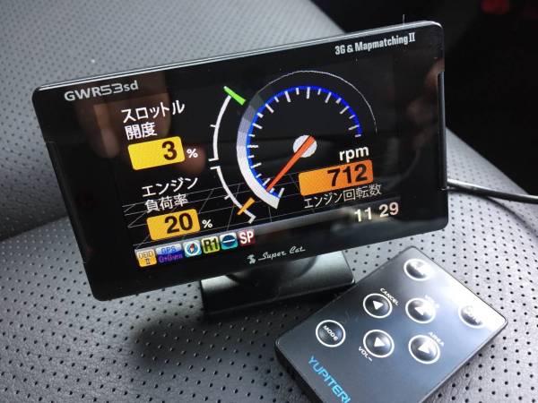 中古GPSレーダー探知機 SuperCat GWR53sd＋OBD2アダプター 【公式通販】