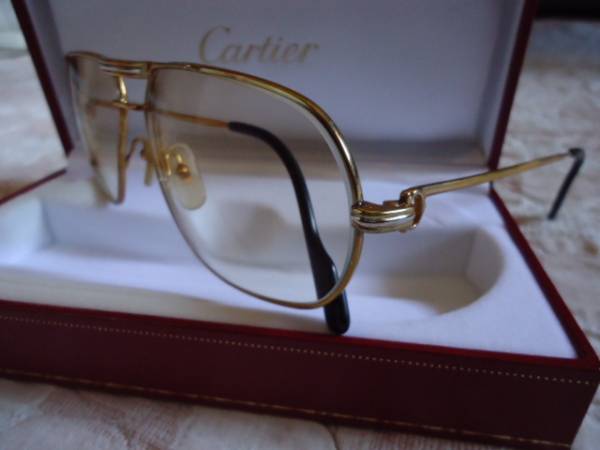 カルティエ Cartier メガネ サングラス ゴールド リムレス
