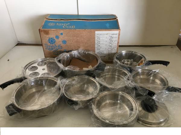 美品 ラスタークラフト 片手鍋 両手鍋 セット 新品!!◇Lustre Craft