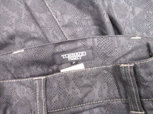 Tornado Mart パイソン パンツ v系 フレア 黒蛇 archive Tornado Mart