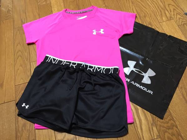 P50■新品★アンダーアーマー ランニング セット Tシャツ パンツ