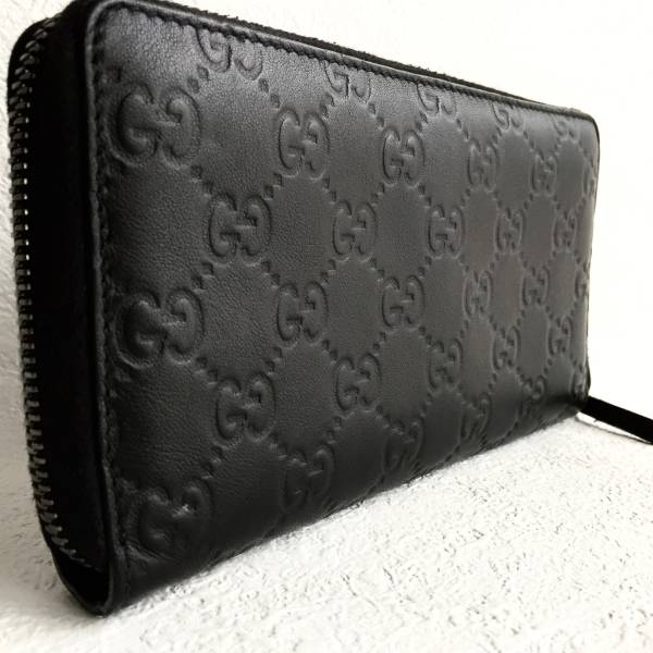 ラウンドファスナー Gucci 財布 黒 グッチ GUCCI 長財布 ラウンド
