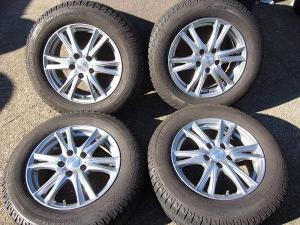 [1768]16インチアルミ+215/65R16スタッドレスセット！中古　即決