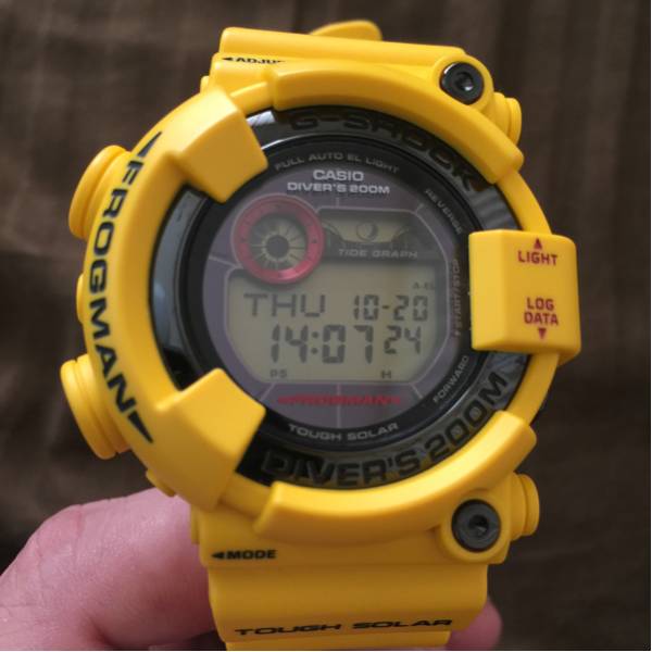 カシオ G-SHOCKイエローフロッグマン30周年記念モデル GF-8230E