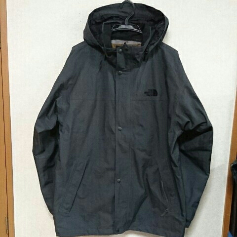 ノースフェイスゴアテックスナイロンパーカーチャコールグレーXL
