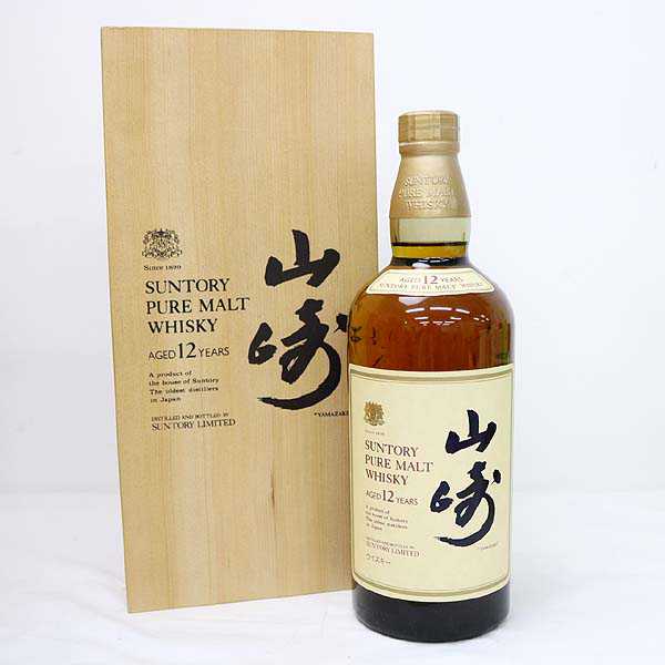 ☆古酒 木箱付/SUNTORY(サントリー) 山崎12年 O6J2469 ,☆古酒木箱付