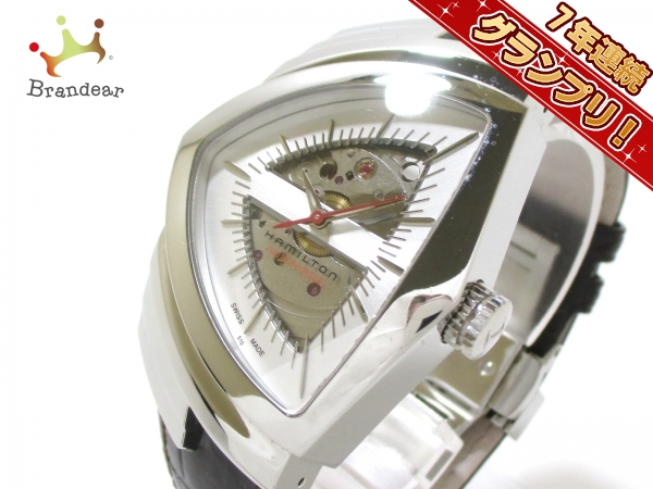 ハミルトン 腕時計■美品 ベンチュラ H245150 メンズ シルバー