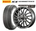 ★ピレリ アイスアシンメトリコ 155/65R13&SR28★ライフ モコ★