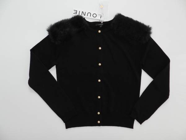 ルーニィ ロングカーディガン トッパー ラビットファー LOUNIE 