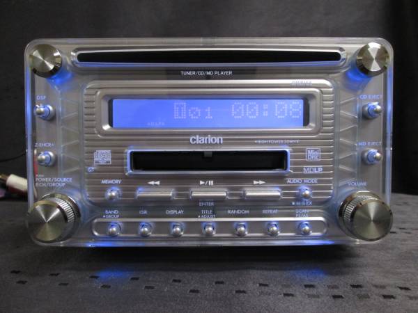 車 Clarion DMB165 CD MDデッキ 動作確認済 希少品