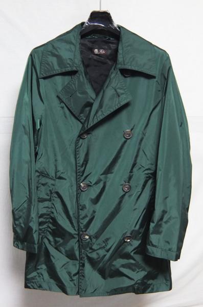 イタリア製 Felisi フェリージ ナイロン Pコート 緑 S