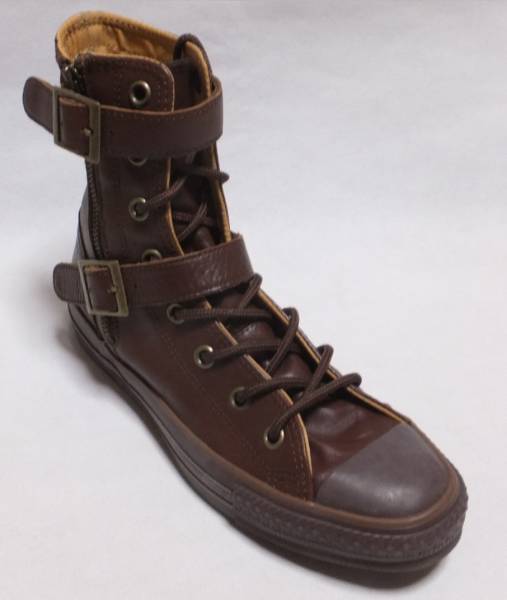◆CONVERSE◆ALL STAR サイドジップ 茶◆5(約24cm)◆Hw5559