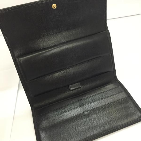 ○【LOUIS VUITTON ヴィトン エピ 三つ折り 長財布 黒】SF ルイ