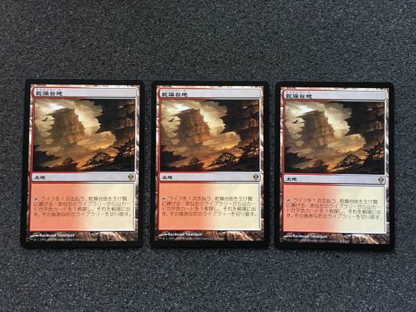 MTG 乾燥台地 日本語 3枚セット Magic: The Gathering ゲーム 【公式通販】