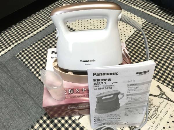 衣類スチーマー Panasonic ピンクゴールド調 NI-FS470-PN - ピンク