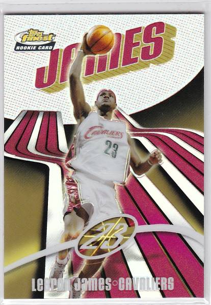2003-04 TOPPS FINEST Lebron James REFRACTOR RC /250 GEM MINT