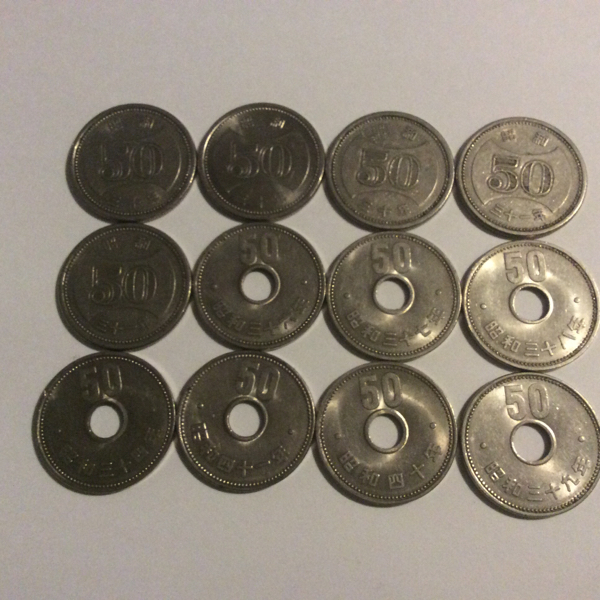 1円スタート★旧50円12枚セット_1