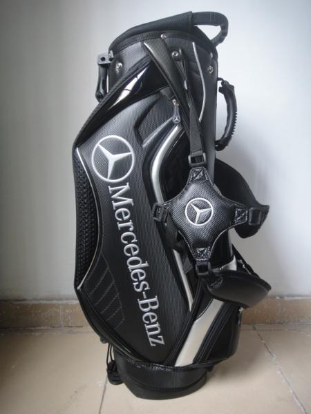 新品※メルセデス・ベンツ/Benz・高級キャディバッグ/黒 用具 スポーツ