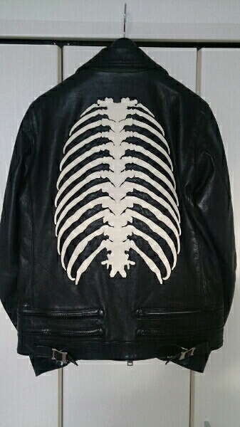 アンダーカバー2013AW boneパッチ ライダース入札価格で売り切り
