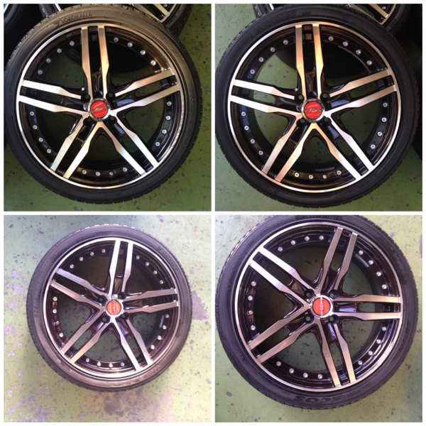 KYOHOシャレンShallen XF-55monoblock 17インチタイヤ4本SET中古