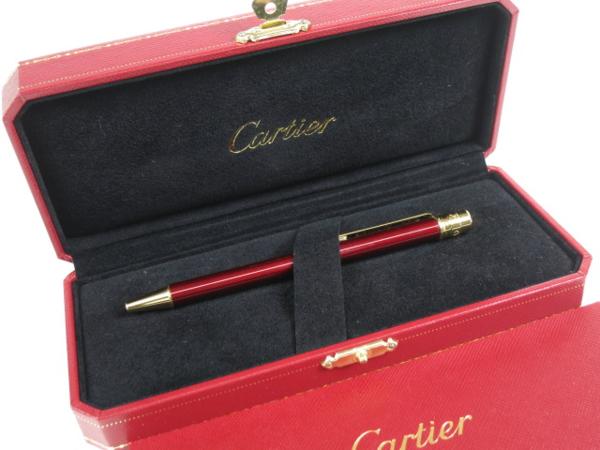 56896☆1円本物カルティエツイスト式ボールペンサントス極美品
