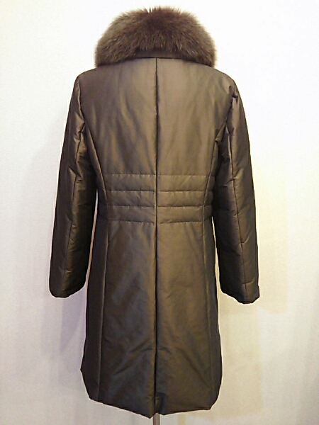 ダックス/ダウンコート/焦げ茶色/ファー付き/サイズ40/美品/DAKS 
