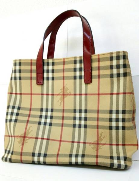 ☆美品 BURBERRY バーバリー ハンドバッグ チェック 美品☆Burberry