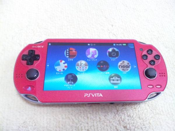 Sony PS VITA Wi-Fiモデル PCH-1000 コズミック・レッド 動作品 Sony PS VITA Wi-Fiモデル PCH-1000 コズミック・レッド 動作品