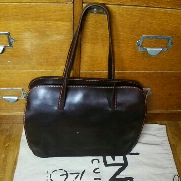HENRY CUIR アンリー クイール ブリーフケース系バッグ 濃茶 HENRY 