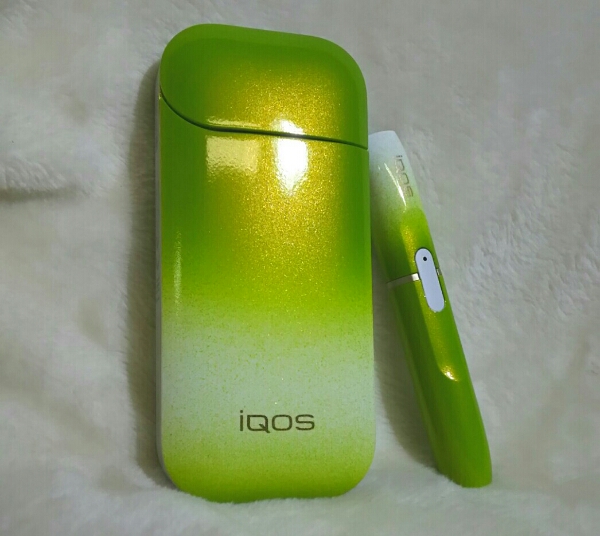 【新品】アイコス iQOS カスタム塗装 ゴールドグリーン