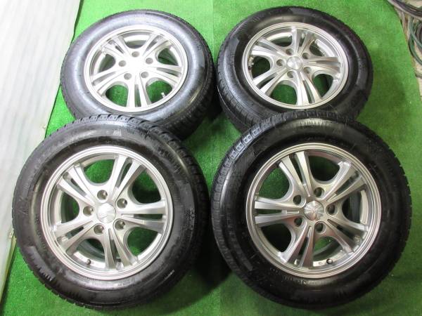 b284☆195/65R15冬＆6J5穴PCD114.3ノア，ヴォクシー等4本☆美品 【公式