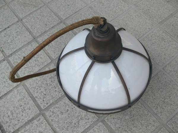 ○レトロ照明 電笠 ガラスシェード 無キズ 電笠 ペンダント ○レトロ照明 電笠 ガラスシェード 無キズ 電笠 ペンダント