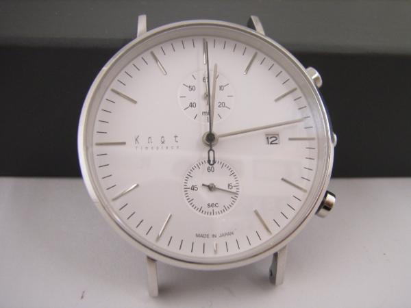 【KnotノットクロノグラフCC-39VWHメッシュバンド付】美品