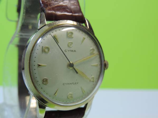 CYMA シーマ K14 585 無垢 CYMAFLEX 手巻き腕時計