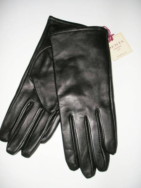 デンツ新品タグ付き本皮グローブ手袋ブラックL難有