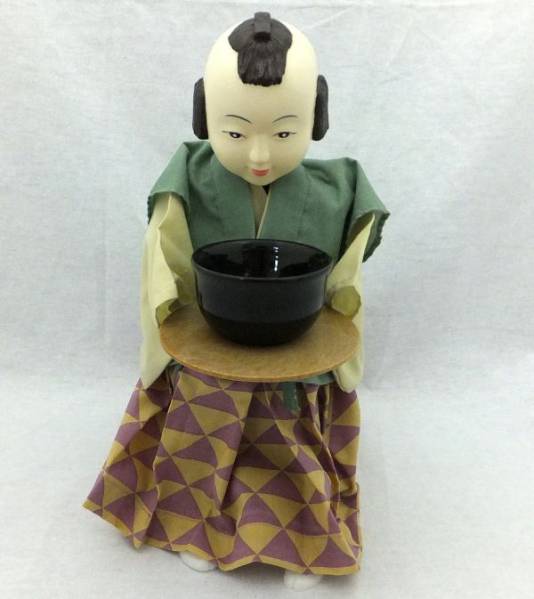 茶運人形 からくり人形 日本人形 ゼンマイ式 4YIT-145ZD_2