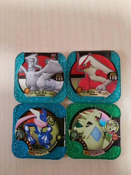 ポケモントレッタ　マスター４枚(レシラム・ゲッコウガなど)