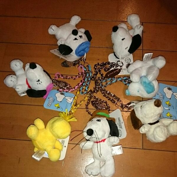 新品即決スヌーピー7種類7個