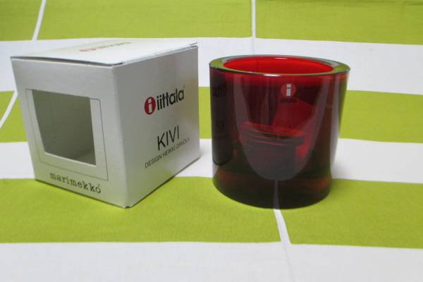イッタラ KIVI / キビ Red キャンドルホルダー 80mm Kivi 【公式通販】