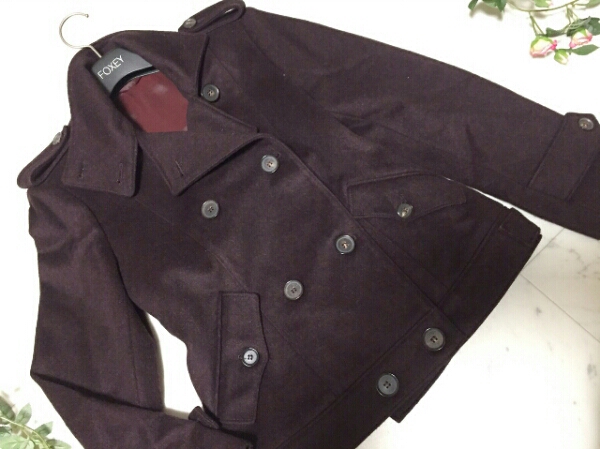 極美品☆バーバリープローサム☆最高峰 カシミヤ混・コート38