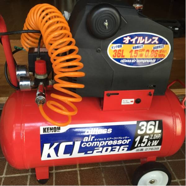 KENOH オイルレスエアーコンプレッサー KCL-2036