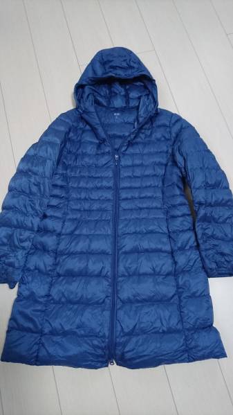 美品★UNIQLO ユニクロ ウルトラライトダウンコート 青XL