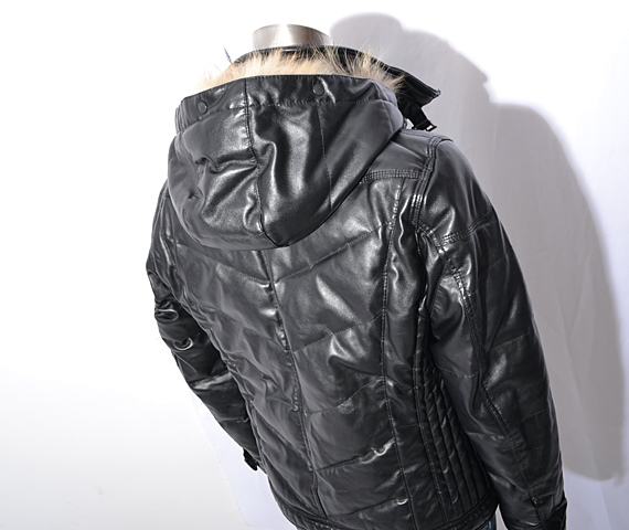 U14□NICOLE CLUB FOR MEN ニコルクラブ フェイクレザーブルゾン